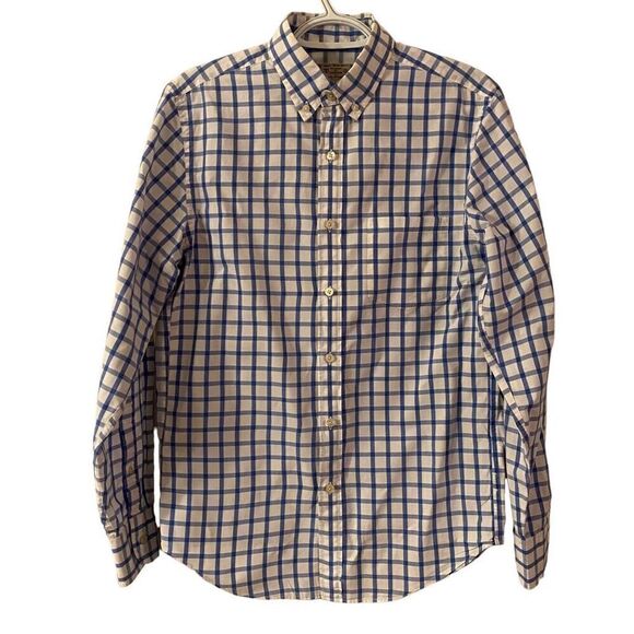 J. Crew Blue and White Checkered Button Down Shirt - Picture 2 of 10